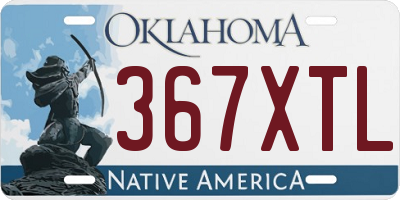 OK license plate 367XTL