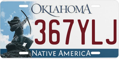 OK license plate 367YLJ