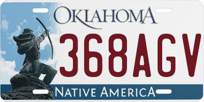 OK license plate 368AGV