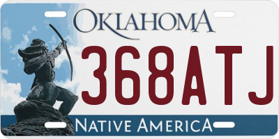 OK license plate 368ATJ