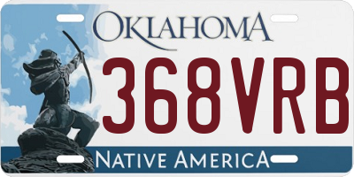 OK license plate 368VRB