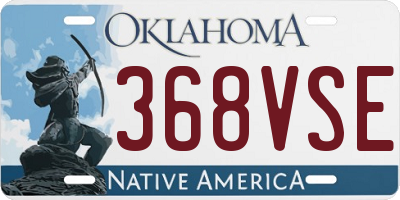 OK license plate 368VSE