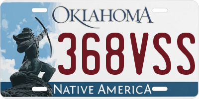 OK license plate 368VSS