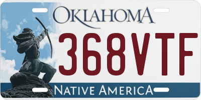 OK license plate 368VTF