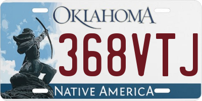 OK license plate 368VTJ