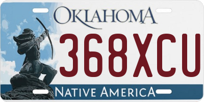 OK license plate 368XCU