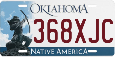 OK license plate 368XJC