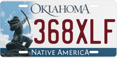 OK license plate 368XLF