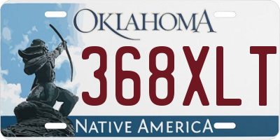 OK license plate 368XLT