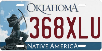 OK license plate 368XLU