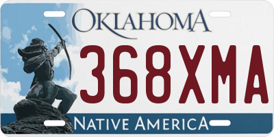 OK license plate 368XMA