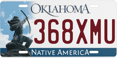 OK license plate 368XMU