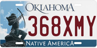 OK license plate 368XMY