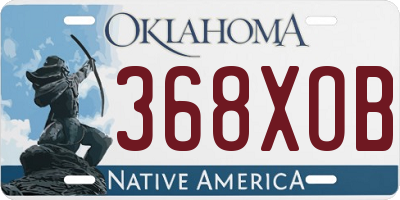 OK license plate 368XOB