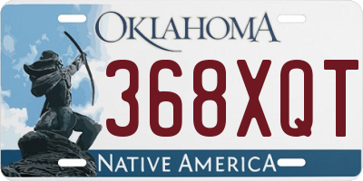 OK license plate 368XQT