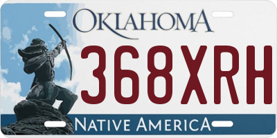 OK license plate 368XRH