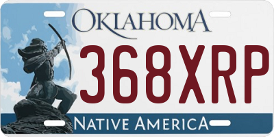 OK license plate 368XRP