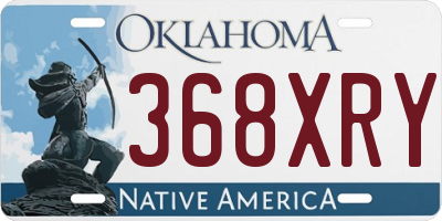 OK license plate 368XRY