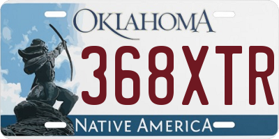 OK license plate 368XTR
