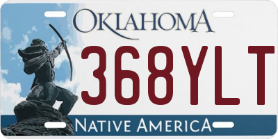 OK license plate 368YLT