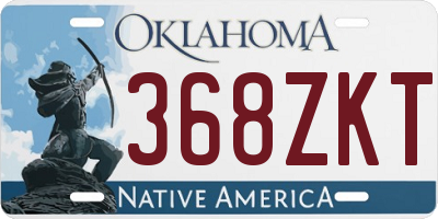 OK license plate 368ZKT