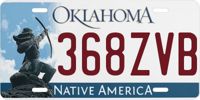 OK license plate 368ZVB