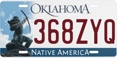 OK license plate 368ZYQ