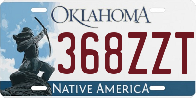 OK license plate 368ZZT