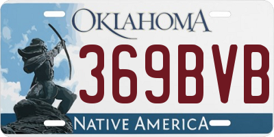 OK license plate 369BVB