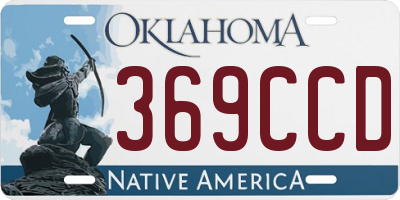OK license plate 369CCD