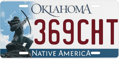 OK license plate 369CHT