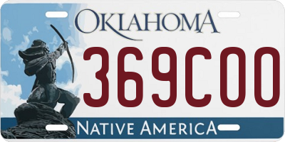 OK license plate 369COO