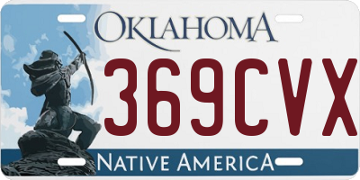 OK license plate 369CVX