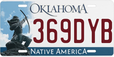 OK license plate 369DYB