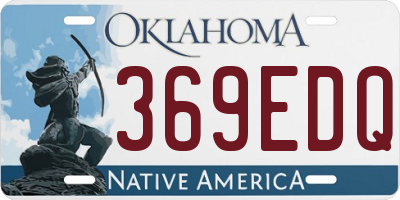 OK license plate 369EDQ