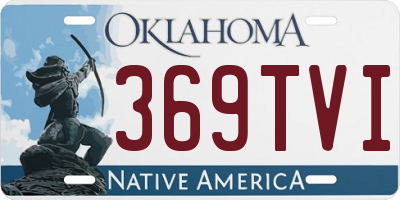 OK license plate 369TVI
