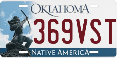 OK license plate 369VST