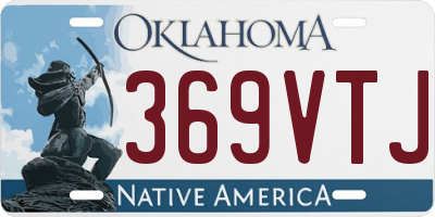 OK license plate 369VTJ