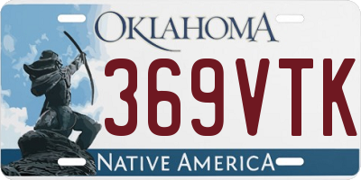 OK license plate 369VTK