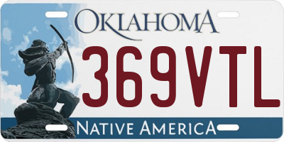 OK license plate 369VTL