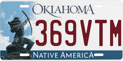 OK license plate 369VTM