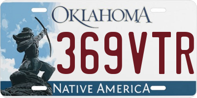 OK license plate 369VTR
