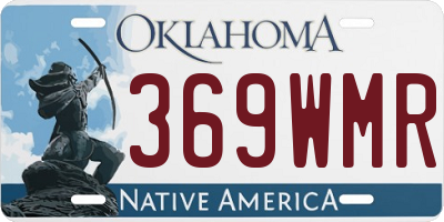 OK license plate 369WMR