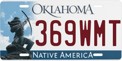 OK license plate 369WMT