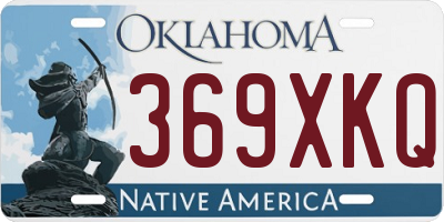 OK license plate 369XKQ