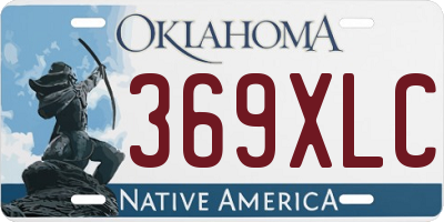 OK license plate 369XLC