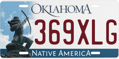 OK license plate 369XLG