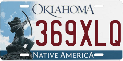 OK license plate 369XLQ