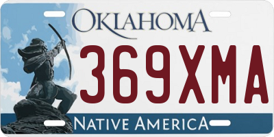 OK license plate 369XMA