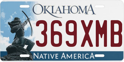 OK license plate 369XMB